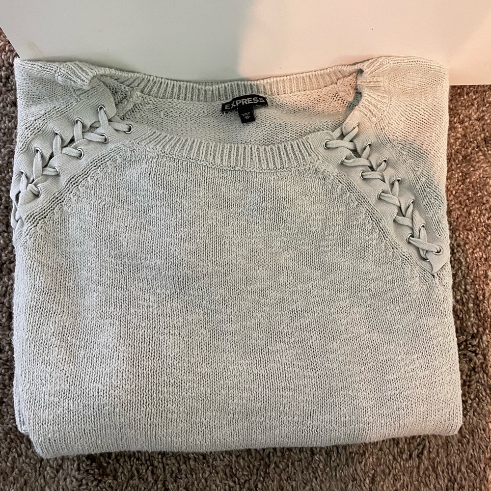 Express Women’s light sage green sweater, Medium
